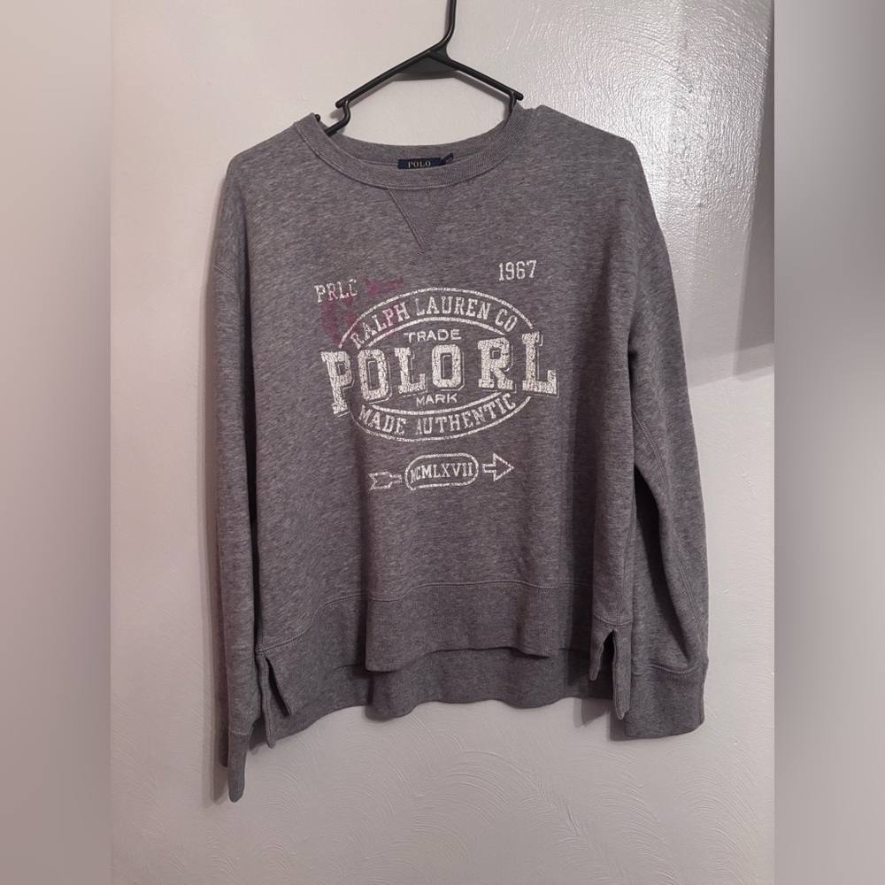 Ralph Lauren Gray Crew Neck Women's Sweater